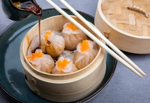 Silken Tofu With Corn Dimsum
